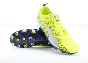 Puma evoPOWER Vigor 3 Graphic AG,Safety Yellow/Silver/Blue Depths