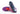 Nike Phantom GT2 Academy TF Football Boots, Navy/Purple