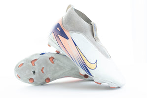 Nike Jr Mercurial Superfly 10 Academy, Barely Green/Crimson Pulse/Metallic Gold Coin