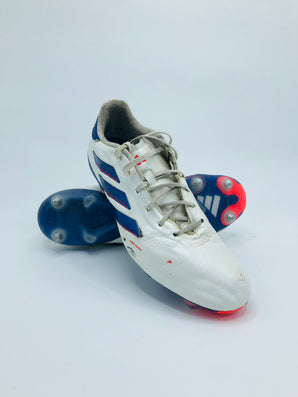 Adidas Adizero F50 TRX FG Leather - White/Blue/Red