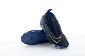 Nike Phantom GX Academy FG/MG Boots, Black/Chrome/Hyper Royal
