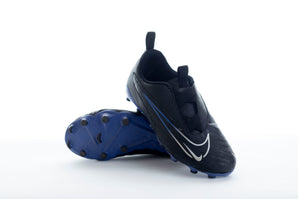 Nike Jr. Phantom GX Academy Boots, Black/Hyper Royal/Chrome