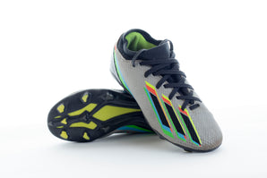 adidas X Speedportal.3 FG Boots, Silver Metallic/Core Black/Solar Yellow