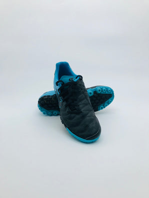 Nike Tiempo Turf Football Boots - Black / Turquoise
