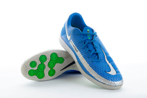 Nike Kids Phantom GT Academy IC, Photo Blue/Metallic Silver/Rage Green