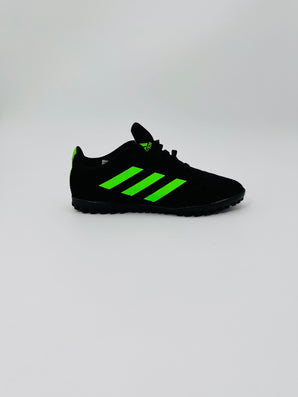 Adidas Artificial Turf Football Boots (Generic/Entry-level model, e.g., X Speedportal.4 TF or similar) - Black / Solar Green