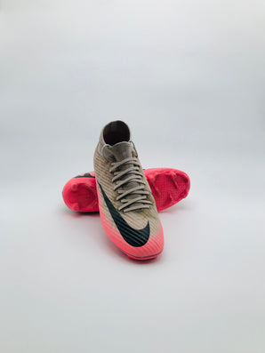 Nike Mercurial Superfly 8 Elite FG - Grey/Pink with Black Swoosh