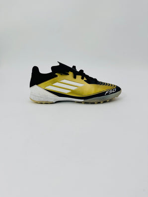 Adidas F50 Messi adiZero TF - Gold, Black, White