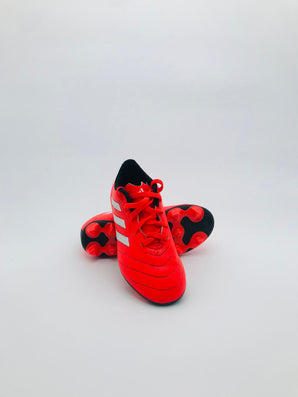 Adidas Junior Firm Ground Football Boots - Solar Red / White / Black