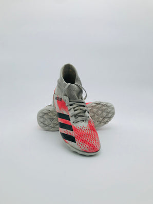 Adidas Predator 20.3 Indoor Soccer Shoes - Grey/Coral/Black