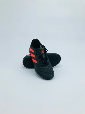 Adidas Turf Football Boots - Core Black / Solar Red